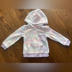 Juicy Couture Kids Marbled Velour Zip-Up